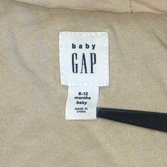 Baby Gap Teddy Bear Coat Girls/Boys 6–12M | Beige Sherpa Hooded Jacket - Picture 6 of 8